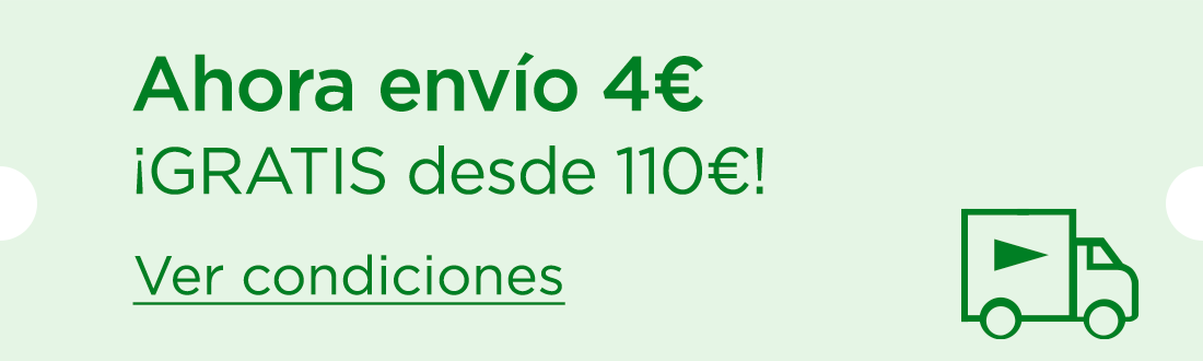Ahora envío 4€ | GRATIS desde 110€