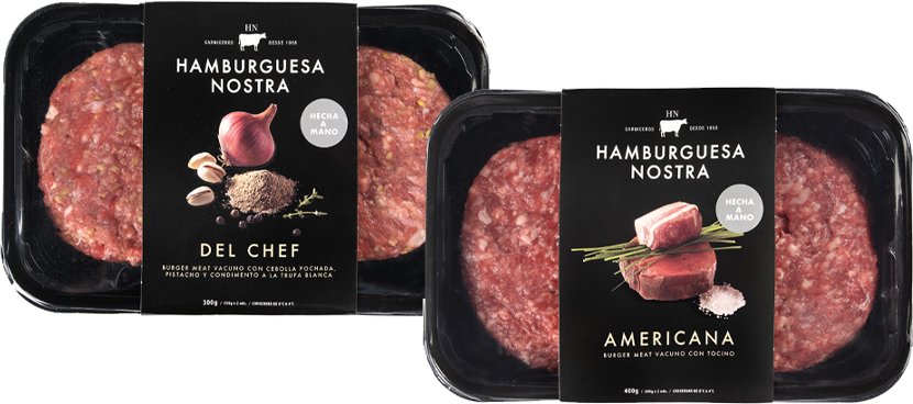 HAMBURGUESA NOSTRA Burger meat distintas variedades