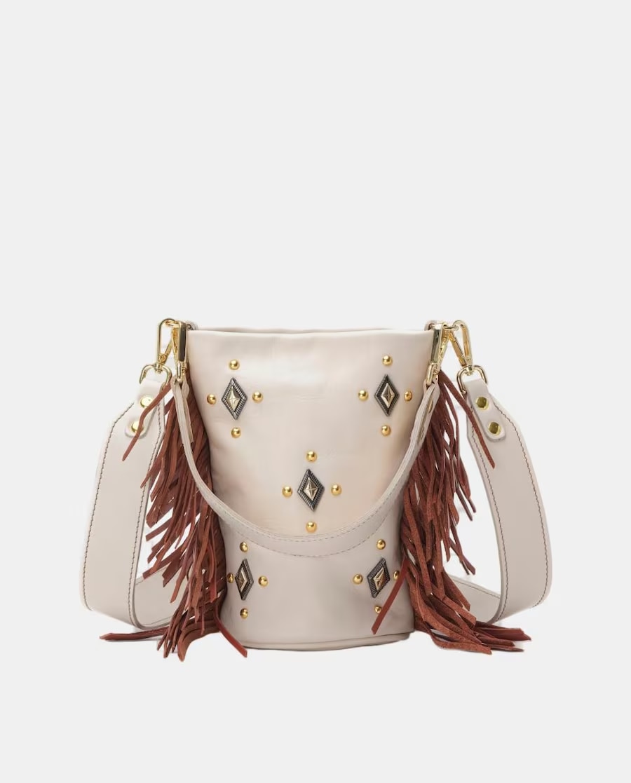 Imagem 0 de Mala Candy em Pele com Franjas