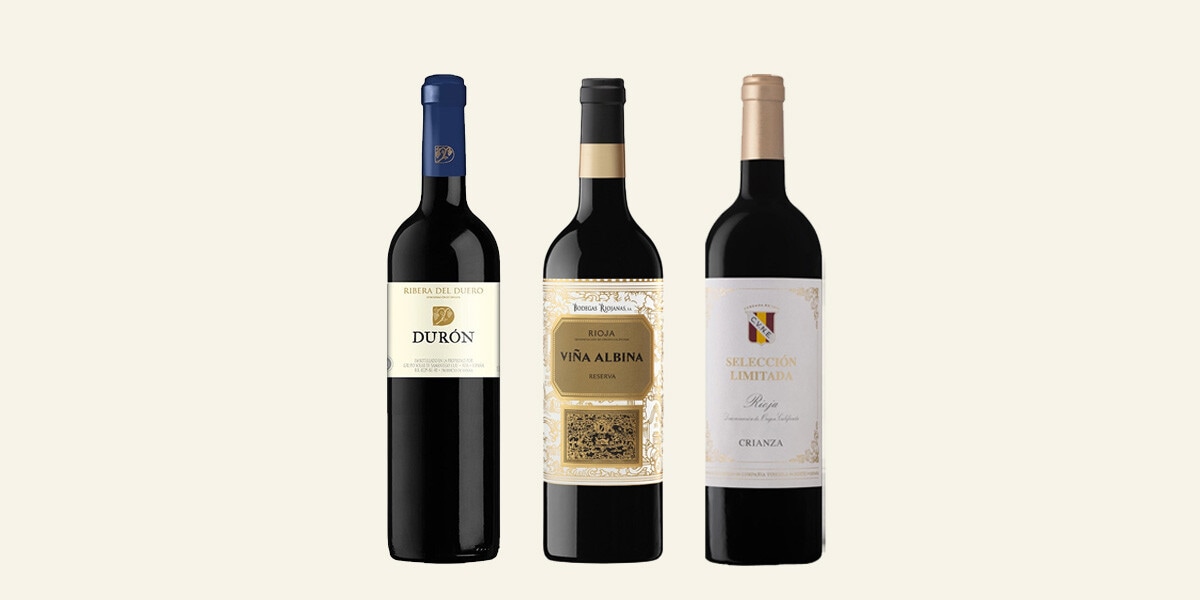 Vinos tintos de Ribera del Duero y Rioja MULTIMARCA