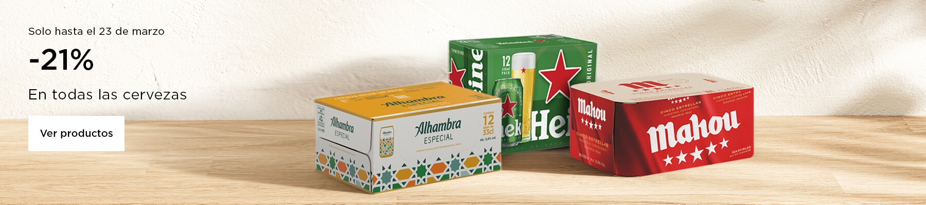 -21% en todas las cervezas