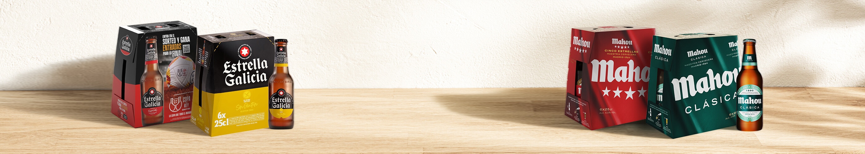 Packs de cerveza