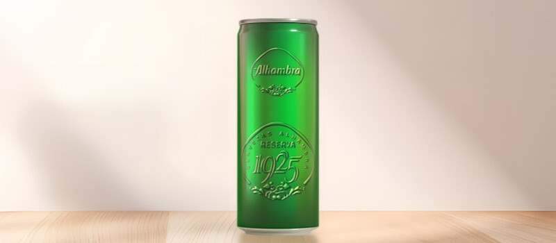 ALHAMBRA RESERVA 1925 cerveza rubia extra lata 33 cl. 2ª unidad -50%