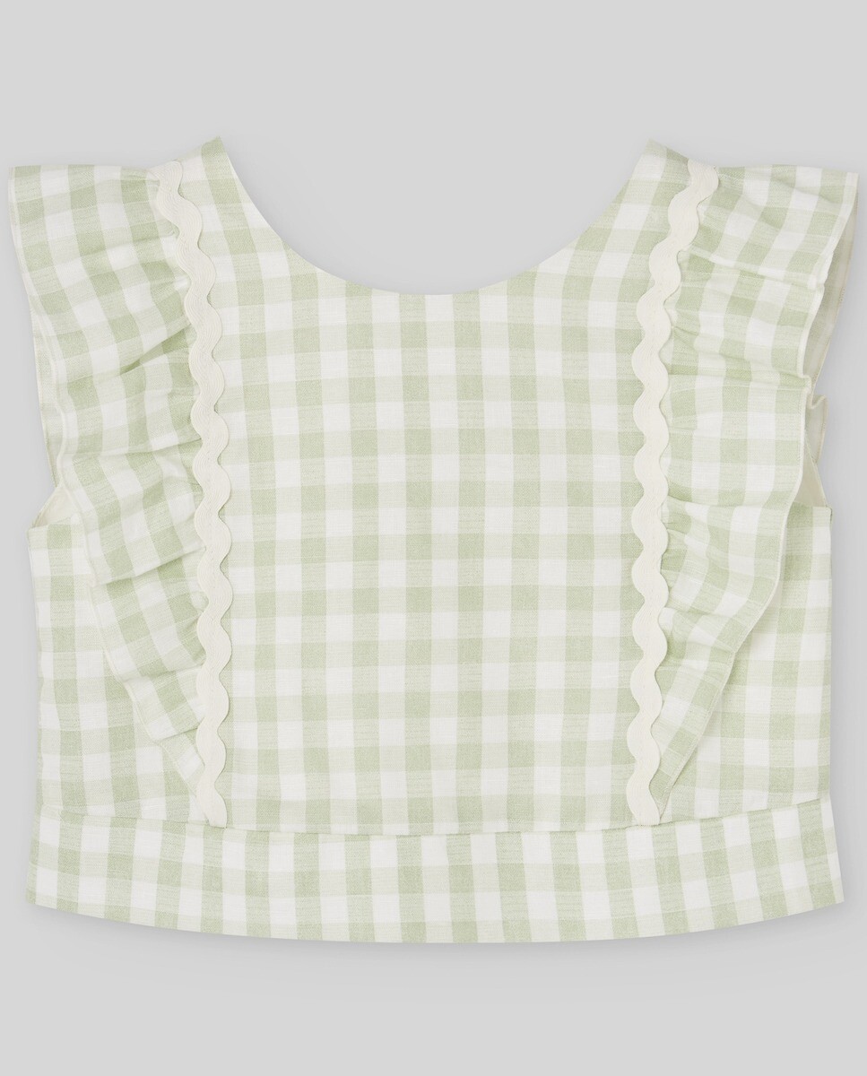 Imagem 0 de Blusa Infantil com Quadrados Vichy Coleção Frescura