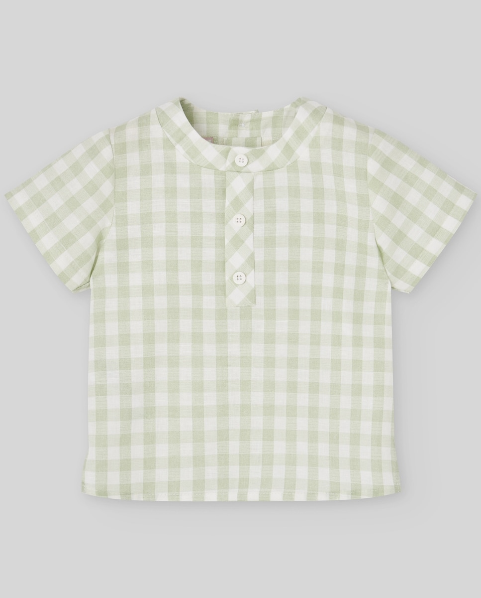 Imagem 0 de Camisa Aos Quadrados Pequenos Coleção Frescura