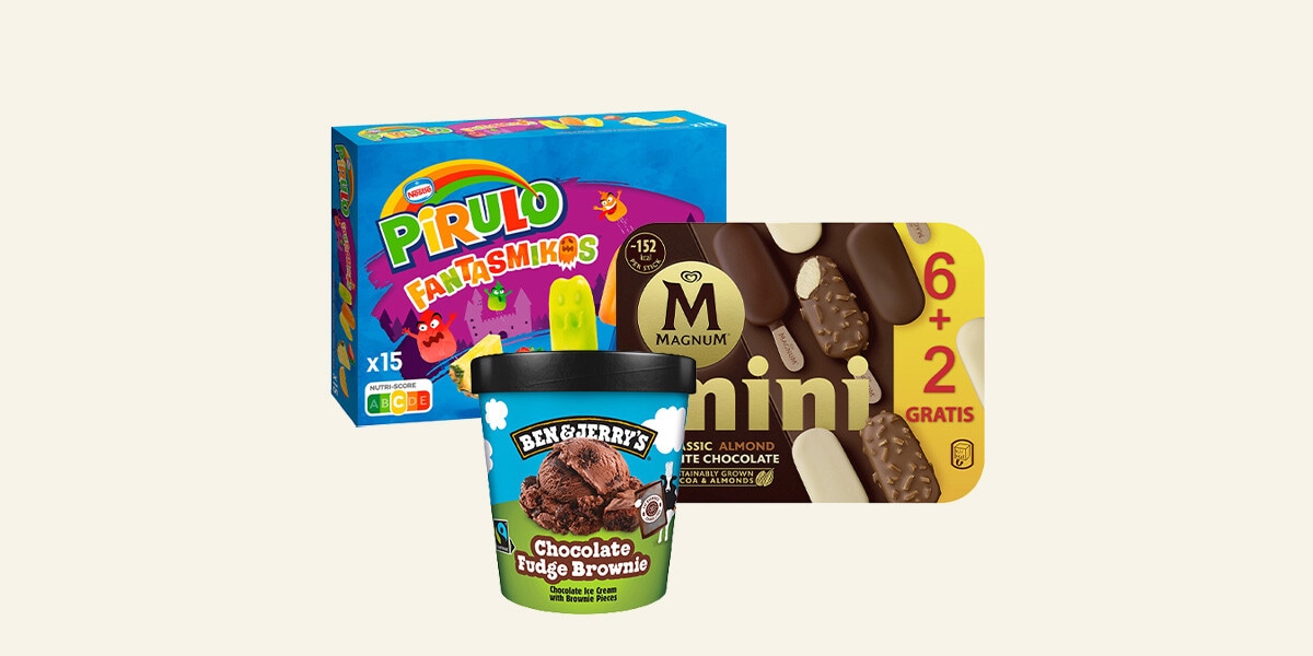 Helados adultos e infantiles MULTIMARCA