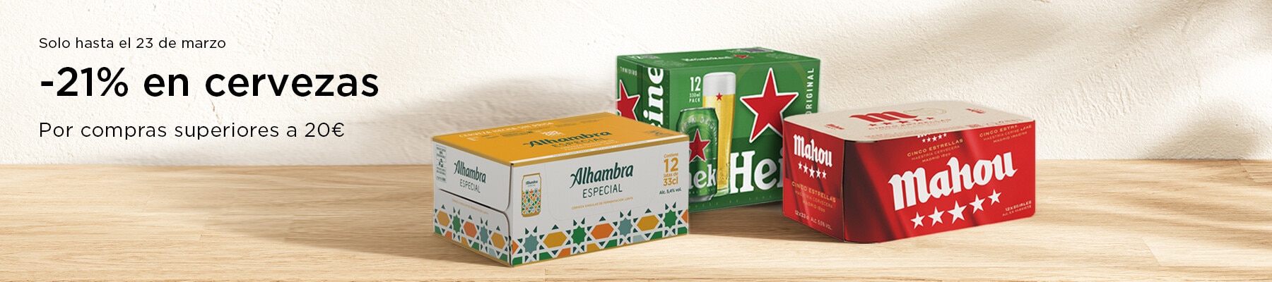 -21% en todas las cervezas