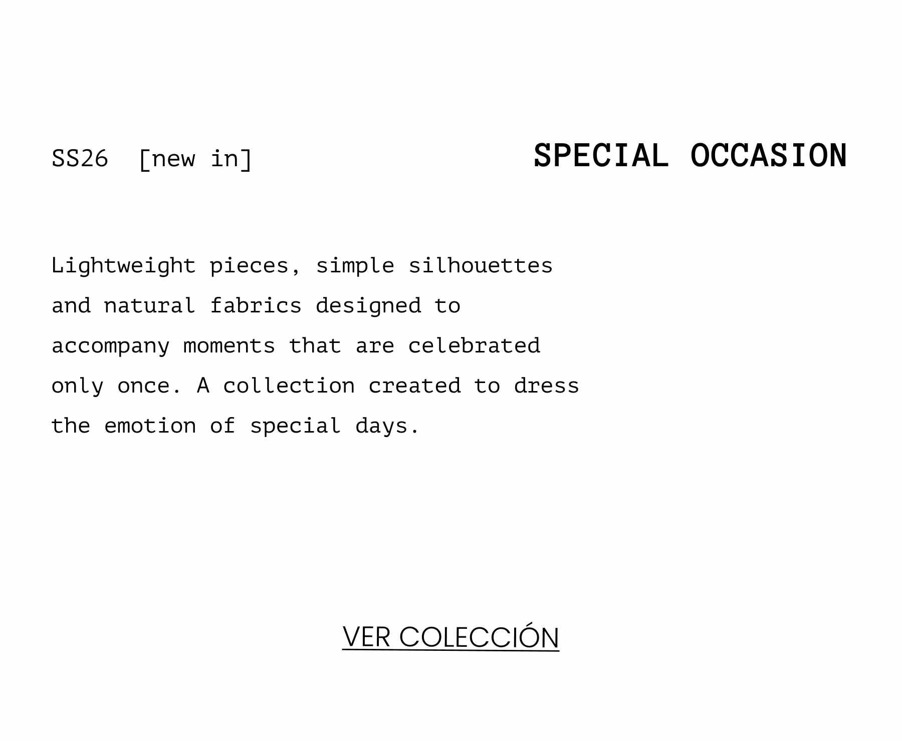 SPECIAL OCCASION KIDS SS26