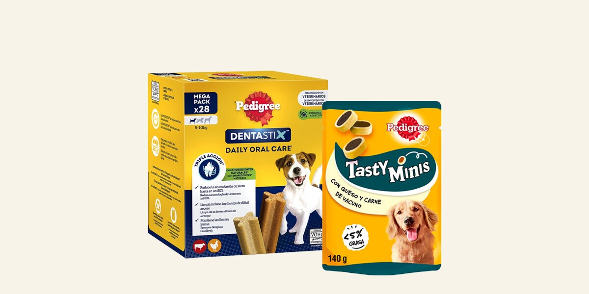 Snacks para perros Pedigree