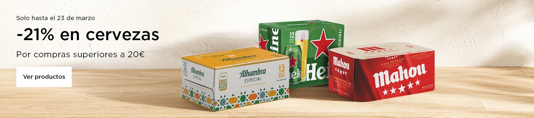 -21% en todas las cervezas