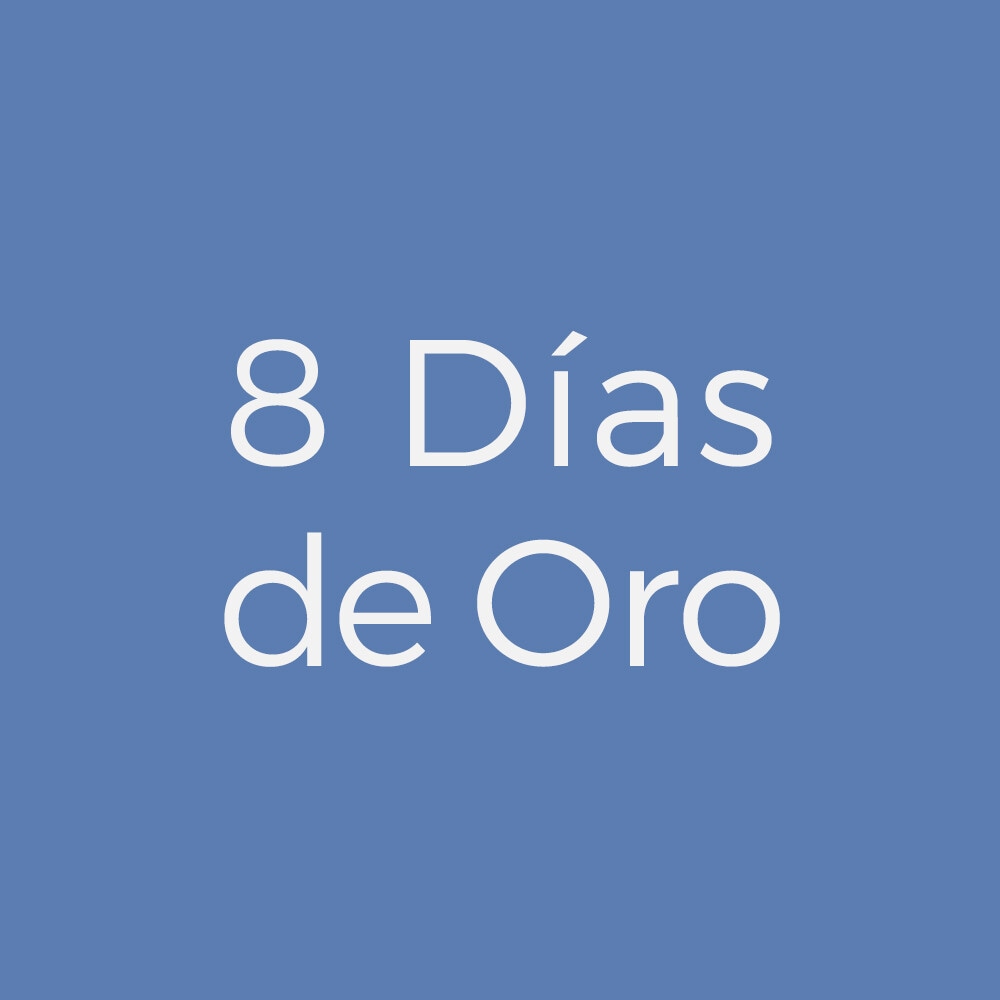 8 Días de Oro · Hasta -XX%