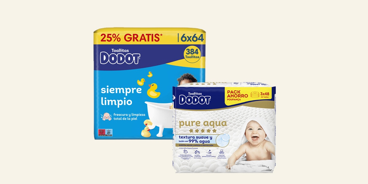 Toallitas húmedas Dodot Aqua