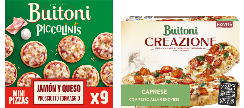 BUITONI Pizza Creaziones y piccolinis