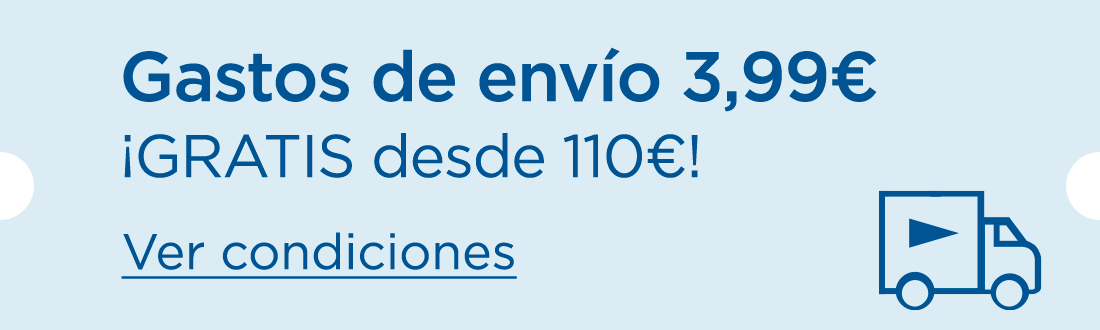 Ahora envío 4€ | GRATIS desde 110€