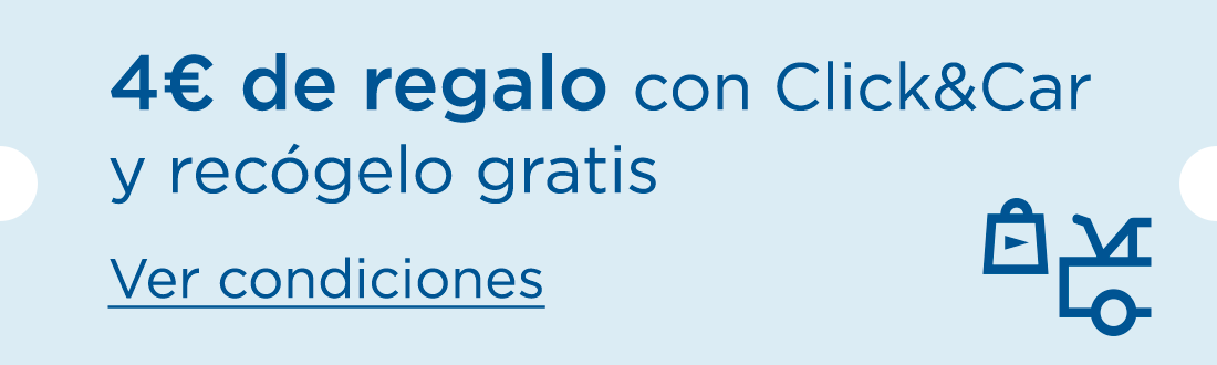 4€ de regalo | Con Click&amp;Car. Recoge tu pedido GRATIS desde 30€. Ver condiciones