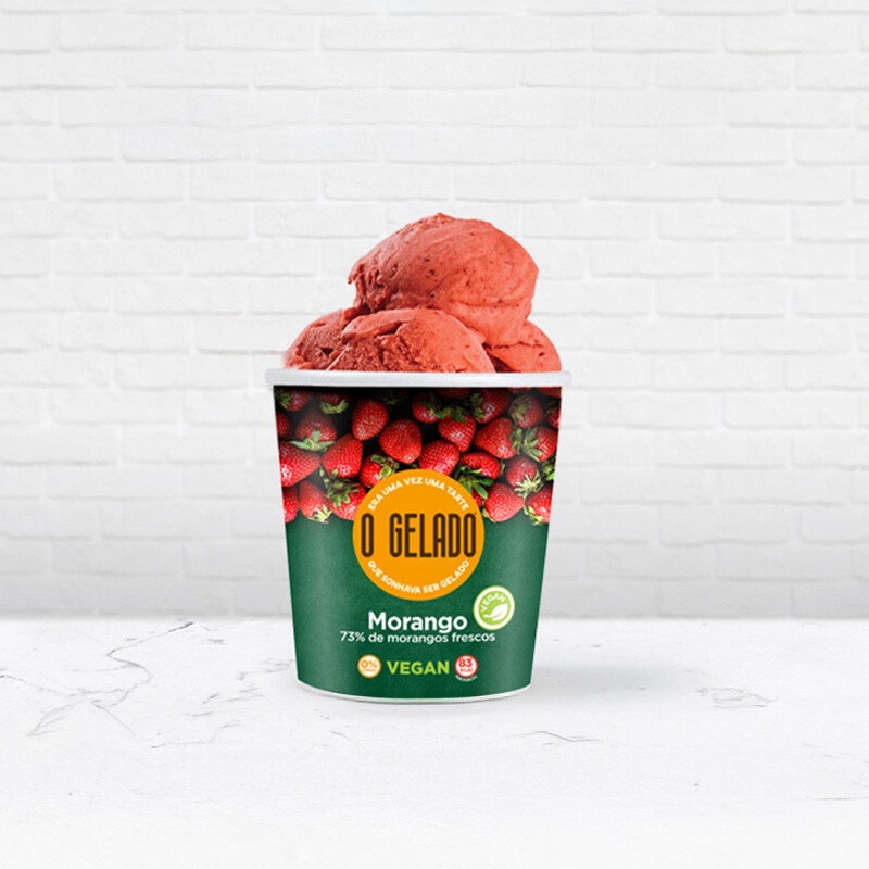 Exclusivo Online, oferta Gelado Sorbet Morango 460 ml na compra de 1 unidade O Gelado -  20 de março a 5 de abril