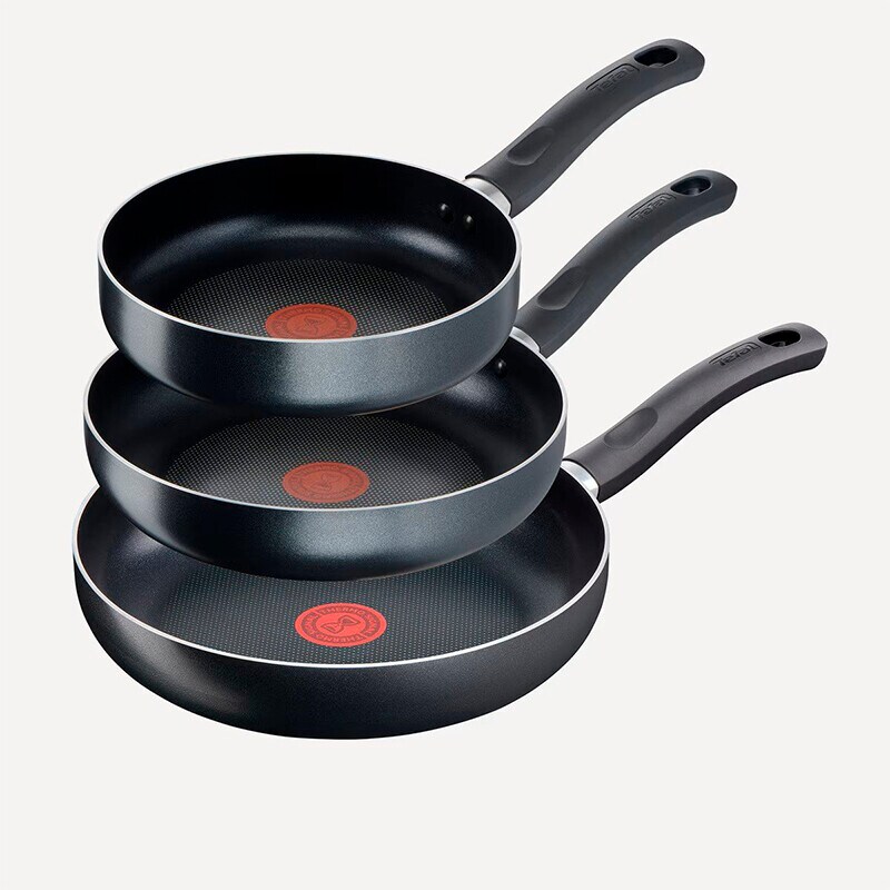Set de 3 sartenes de aluminio easy cook