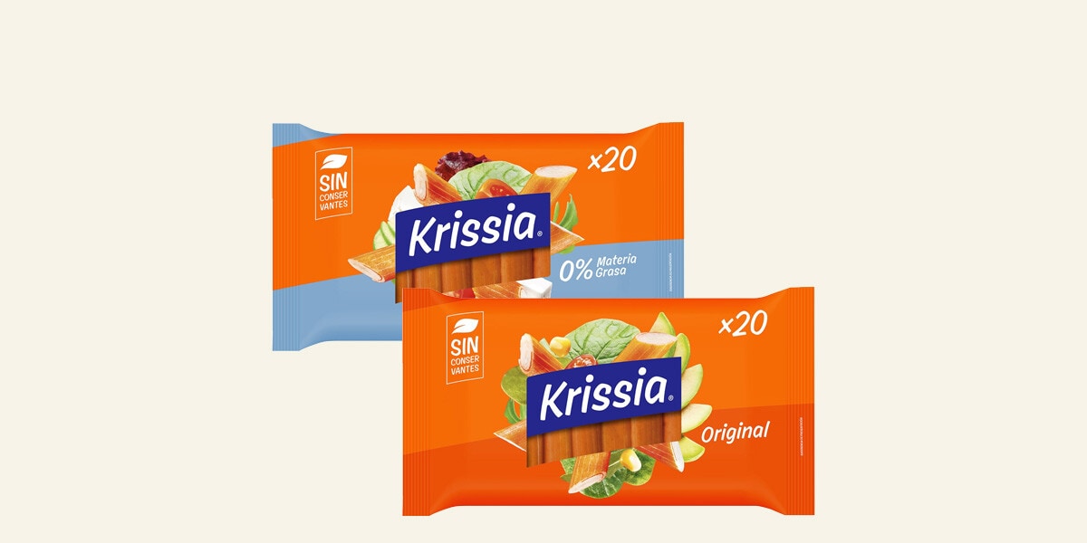 Surimi en barritas 20 unidades estuche 300 g KRISSIA