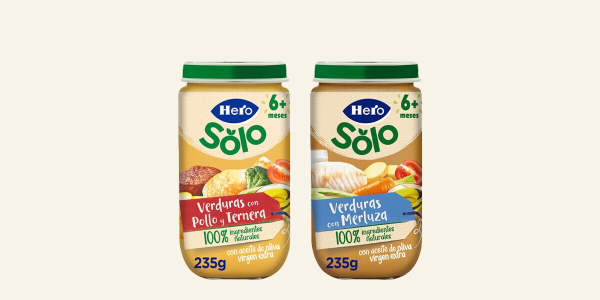 Tarritos de pure y cremas saladas Hero Solo