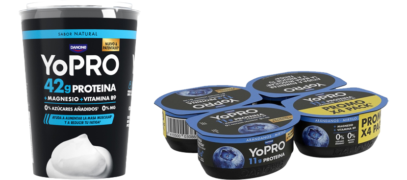 YOPRO Proteínas distintos sabores y formatos