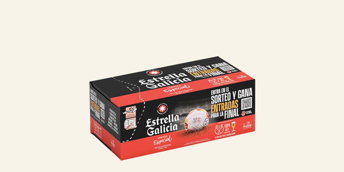 Cerveza rubia especial Estrella Galcia
