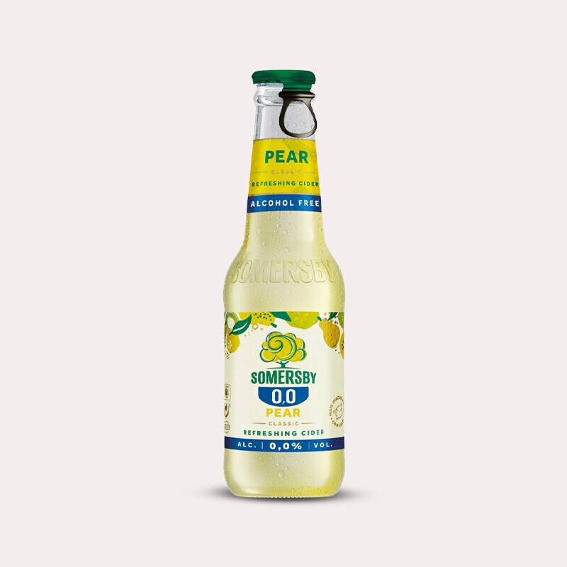 Exclusivo online, oferta Somersby Sidra Mini Pera 0,0% 20 cl em compras superiores a 50€ - 1 a 7 de maio