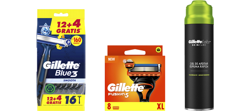 GILLETTE Maquinillas de afeitar y recambios
