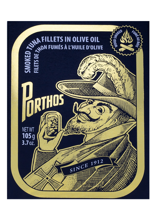 Porthos Filetes de Atum Fumado em Azeite lata 105 g