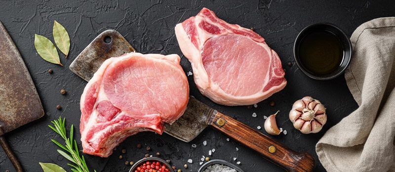 Chuleta de lomo de cerdo ibérico