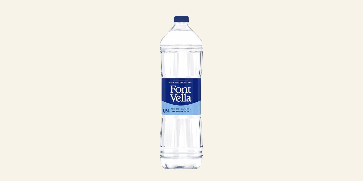 Aguas mineral natural sin gas Font Vella