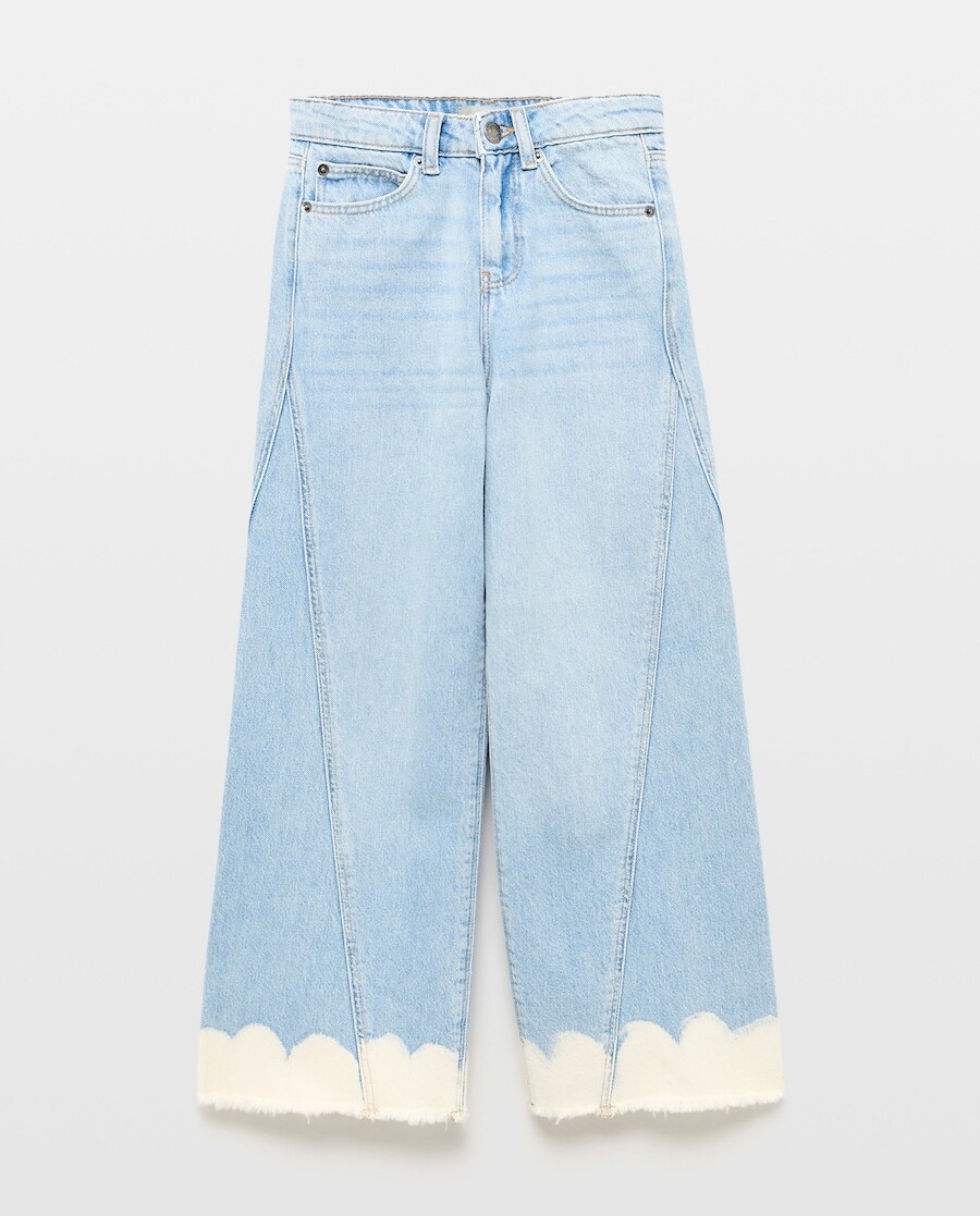 Imagem 0 de Calças com Cortes Desfiados e Parte Inferior Bleach