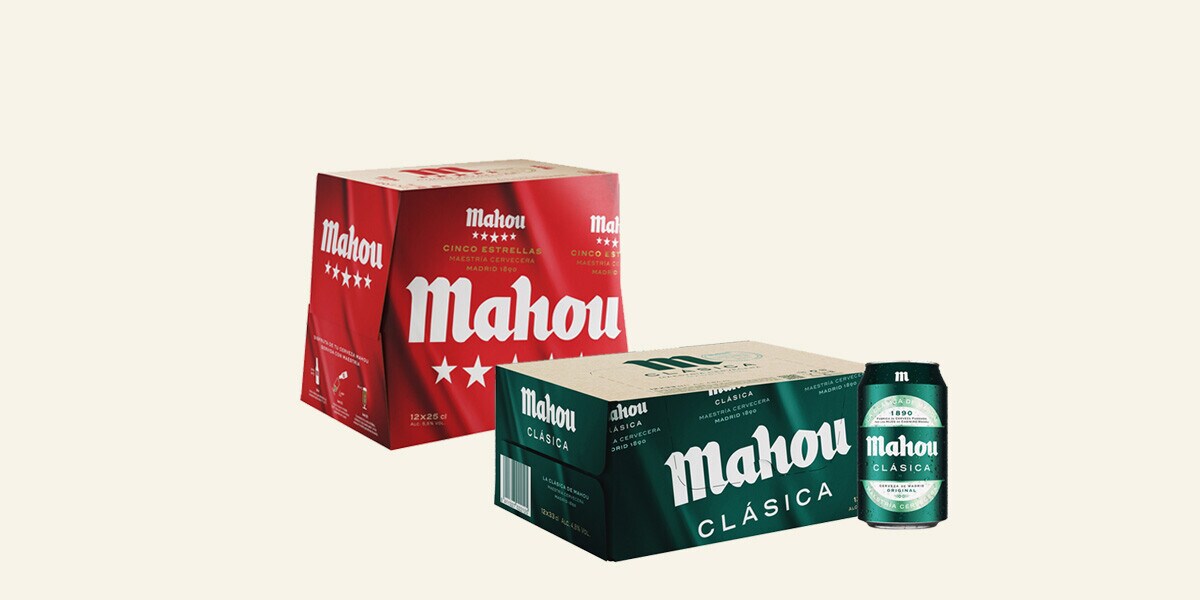 Cerveza rubia Mahou