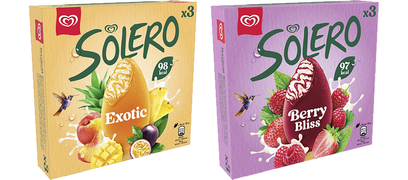 SOLERO Nuevos helados individuales distintos sabores