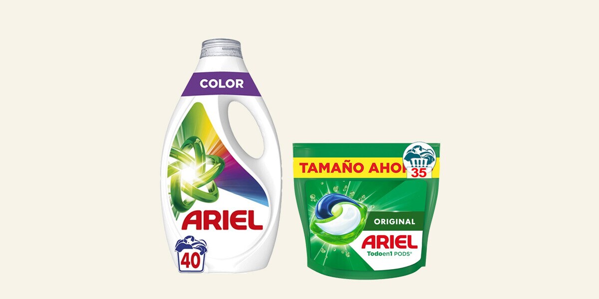 Detergente para la ropa Ariel
