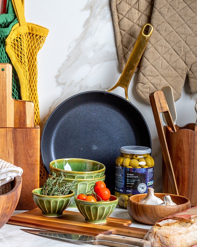 Petisco de azeitona e feta