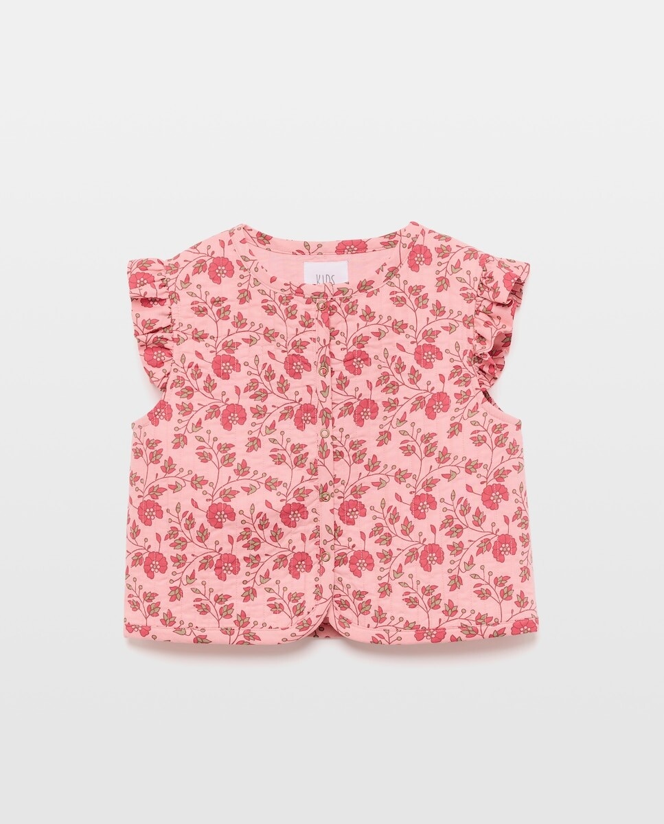 Imagem 0 de Colete Acolchoado de Algodão com Estampado