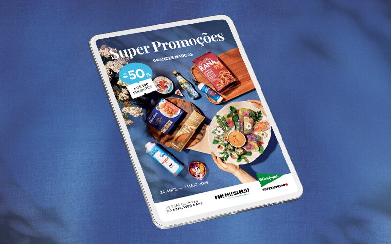 As Grandes Marcas até -50% em + 100 produtos - 24 de abril a 7 de maio