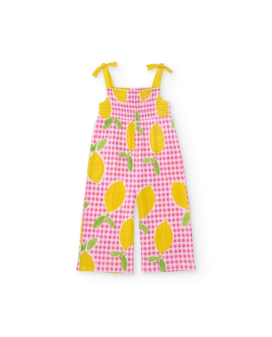 Imagem 0 de Macacão Infantil de Plana com Estampado de Limões