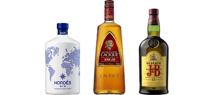 MULTIMARCA Whisky, ron y ginebra