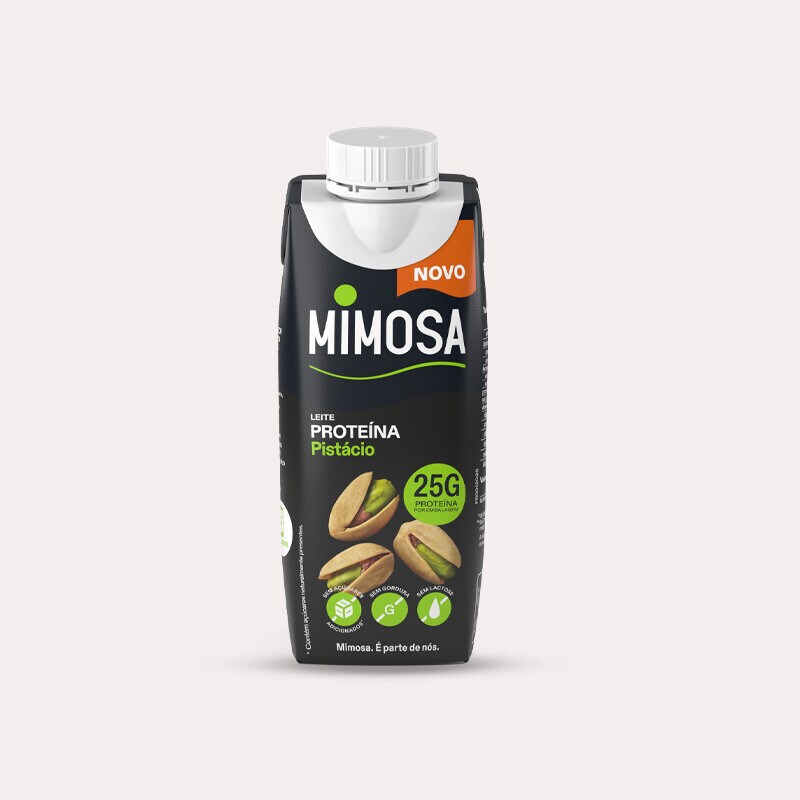Exclusivo online, oferta Mimosa Proteína leite pistácio ou baunilha 200 ml compras superiores a 50€ - 24 a 30 de abril