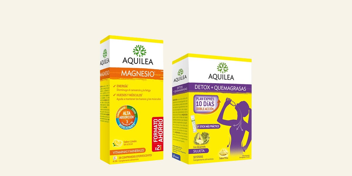 Detox, quemagrasas y vitaminas Aquilea