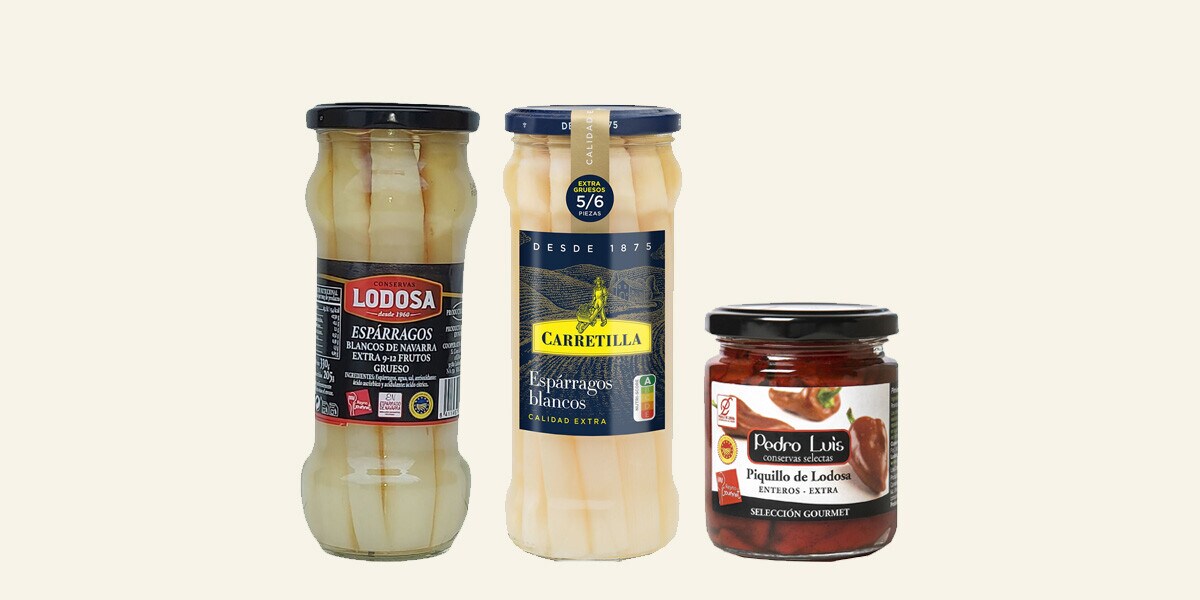 Esparragos y pimientos MULTIMARCA