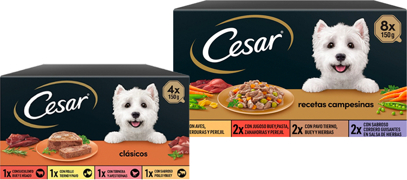 CESAR Comida húmeda para perros