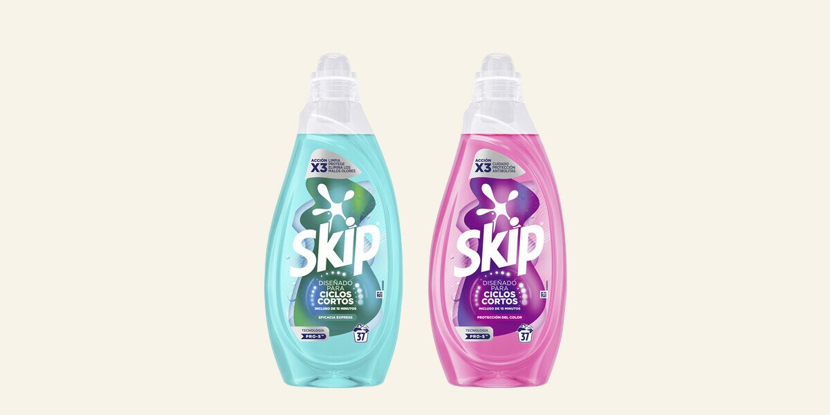 Detergentes ciclos cortos Skip