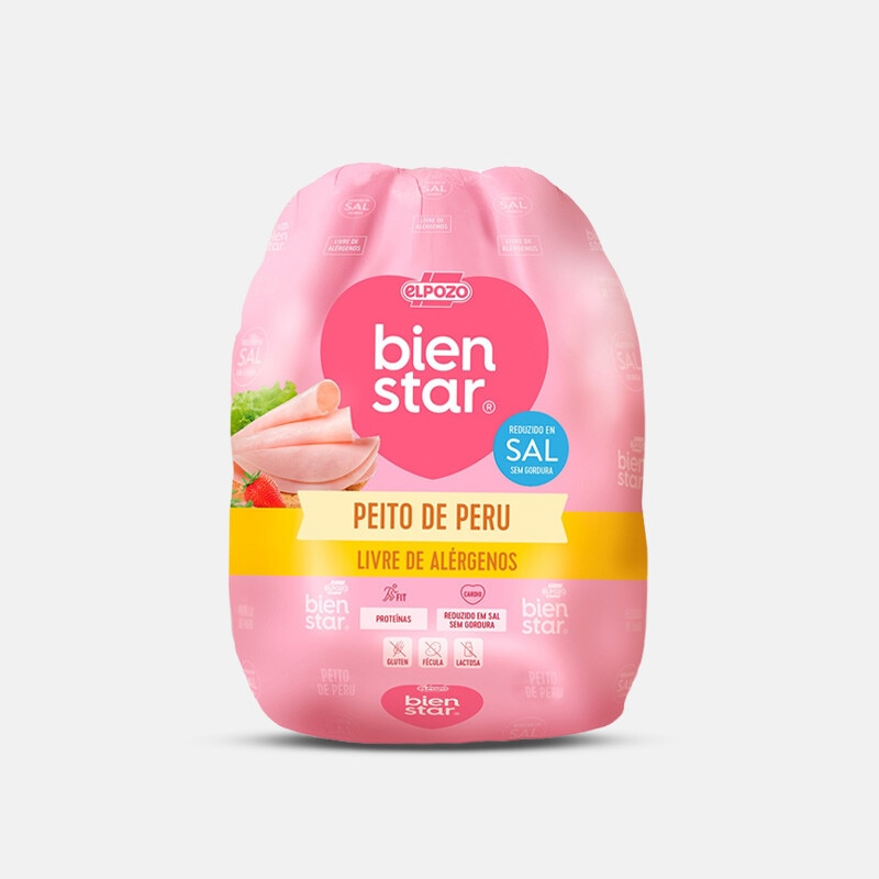 Peito de Peru sem Gordura e Reduzido em Sal sem Glúten