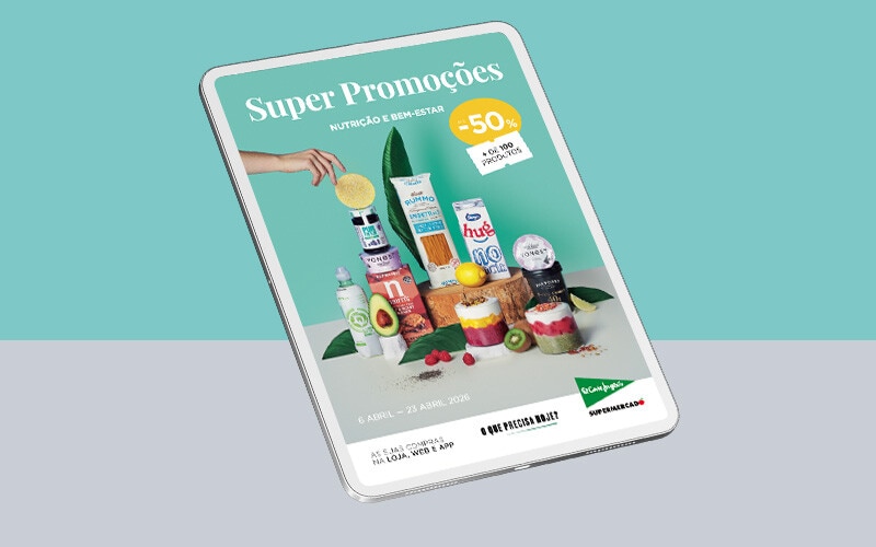 Nutrição e Bem-Estar em + 100 produtos - 6 a 23 de abril