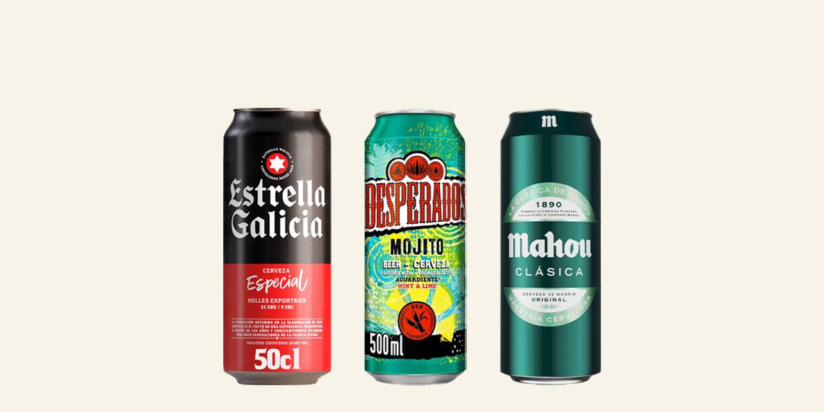 Cerveza rubia MULTIMARCA