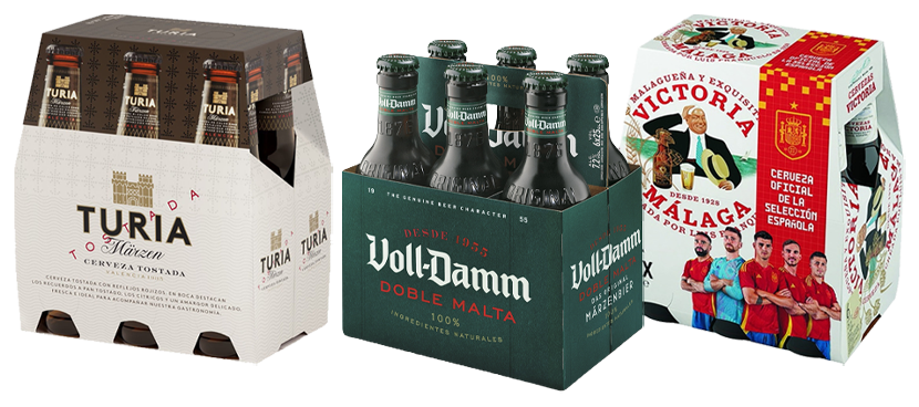 Multimarca Packs de cerveza
