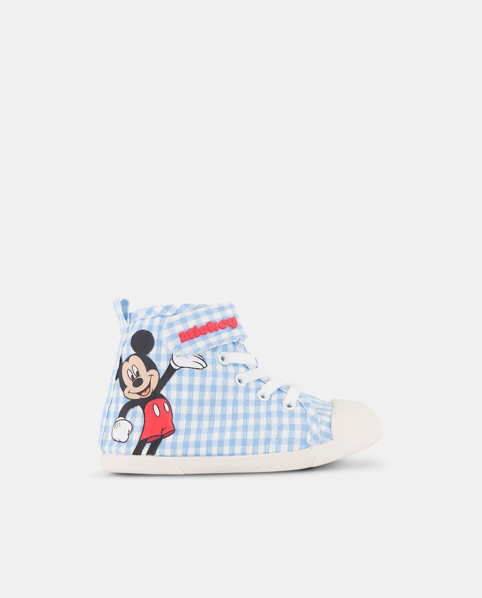 Imagem 0 de Botas de Lona Vichy com Velcro e Atacadores