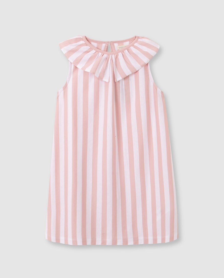 Imagem 0 de Vestido Infantil de Malha Às Riscas